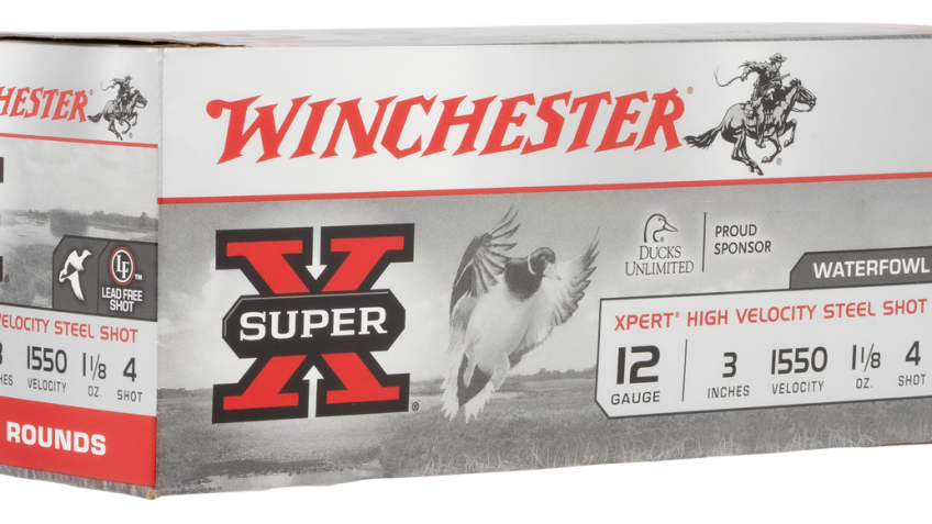 Winchester Super X Xpert High Velocity 12ga 3in #4 1-1/8oz Waterfowl Shotshells – 100 Rounds