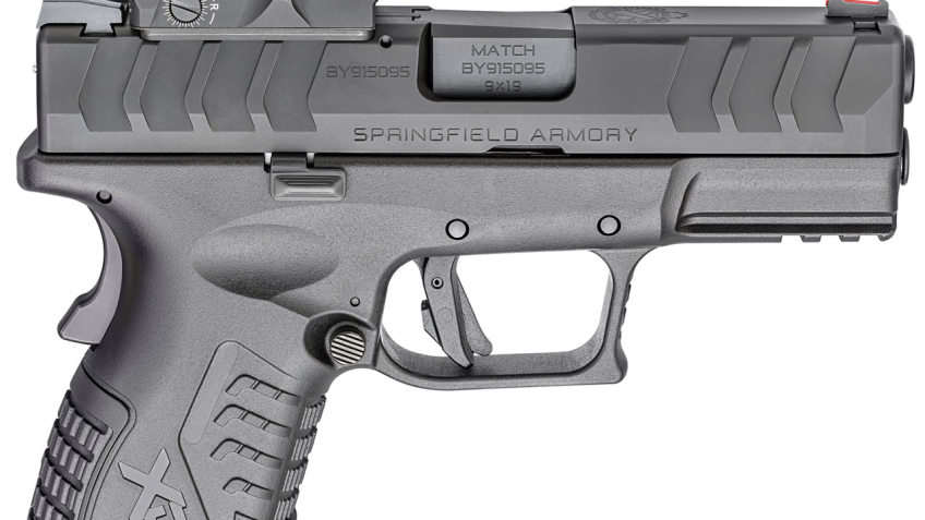 Springfield XD-M Elite Compact OSP 9mm, 3.8" Barrel, Hex Dragonfly, Black, 14rd