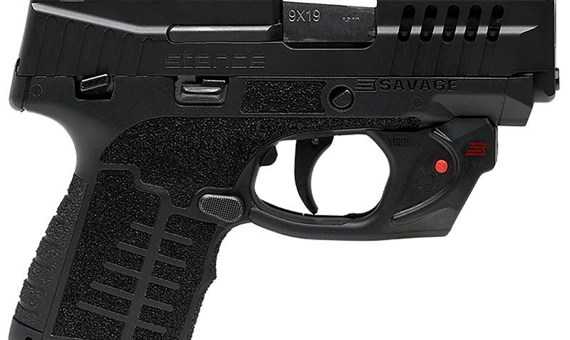 Savage Stance Pistol 9mm 3.2" Barrel 7-Rounds with Viridian E-Series Red Laser