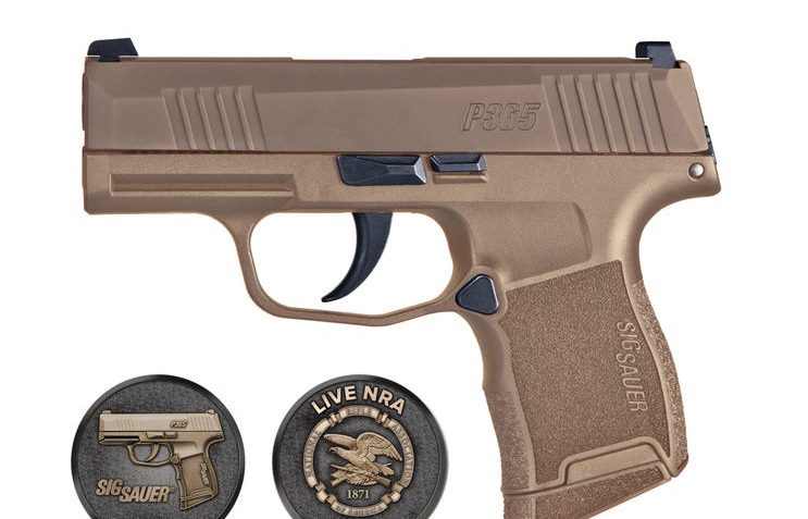 Sig Sauer P365 NRA Coyote Tan 9mm 3.1" Barrel 10-Rounds