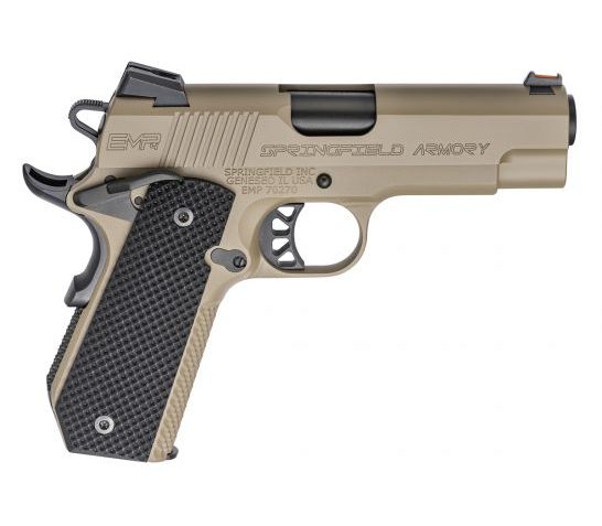 Springfield 1911 EMP Concealed Carry 9mm 4" Pistol, Flat Dark Earth – PI9229F