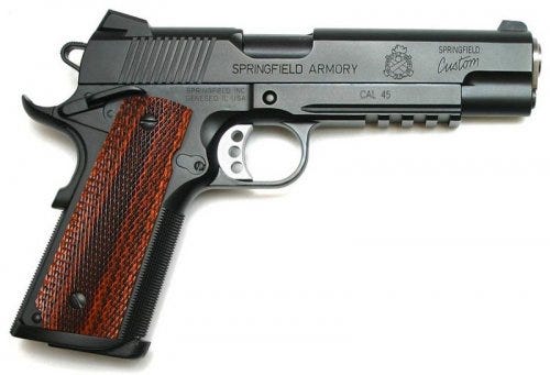 Springfield Custom Professional 1911-A1 Rail Black 45ACP 5-inch 7Rd