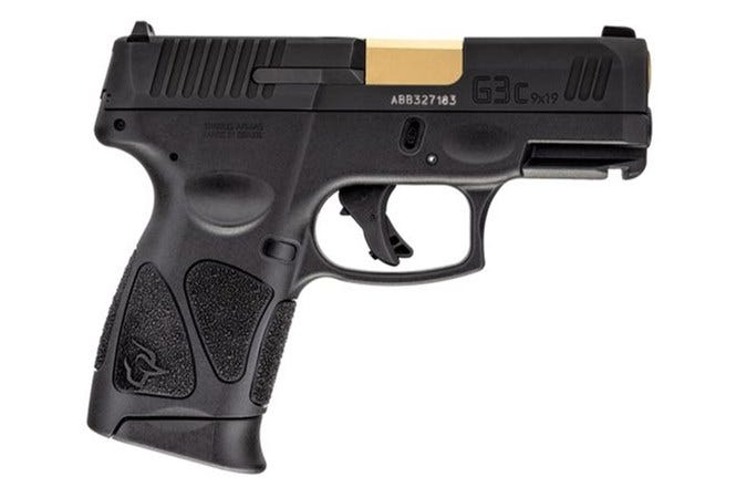 Taurus G3C Pistol 9mm 3.2" Barrel 12-Rounds PVD Gold Barrel