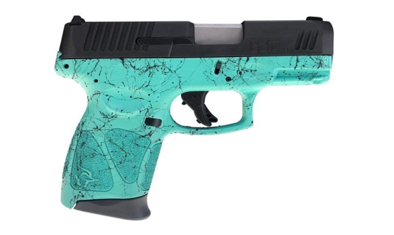 Taurus G3c Cyan w/ Black Splatter Frame 9mm 3.2" Barrel 12-Rounds