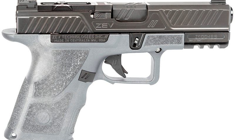 Zev Technologies OZ9C Combat Gray Frame 9mm 4.1" Barrel 15-Rounds 2 Mags