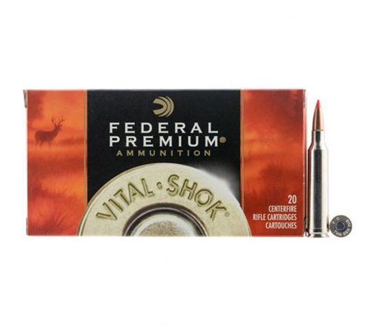 Federal Vital-Shok 7mm Remington Magnum 150 gr Nosler Ballistic Tip 20 Rounds Ammunition – P7RH