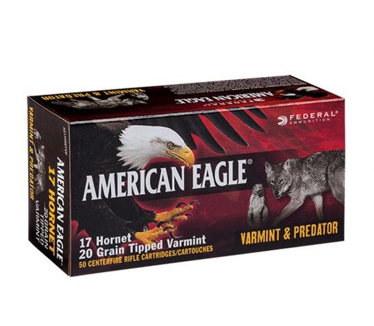 American Eagle 17 Hornet 20gr Tipped Varmint 50rds – AE17H20TVP