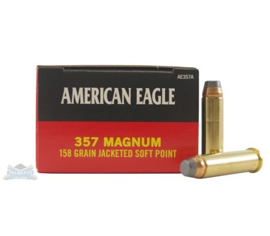 American Eagle 357 Magnum 158gr JSP Ammunition 50rds – AE357A