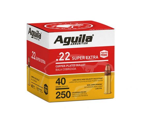 Aguila Super Extra 40 gr Copper Plated .22 LR Ammunition 250 Rounds – 1B221100