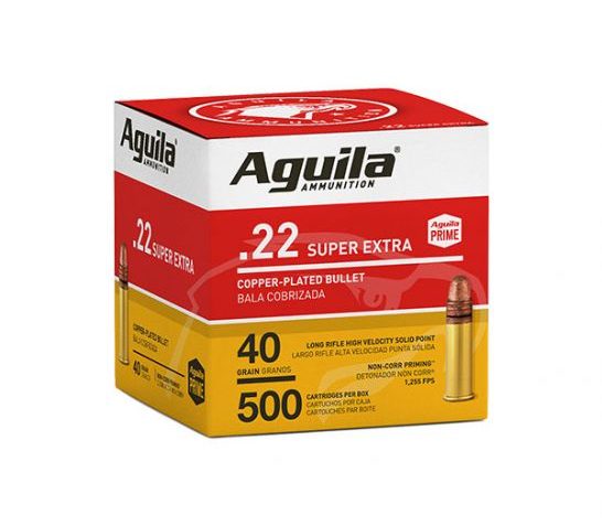 Aguila Super Extra 40 gr Copper Plated .22 LR Ammunition 500 Rounds – 1B221115