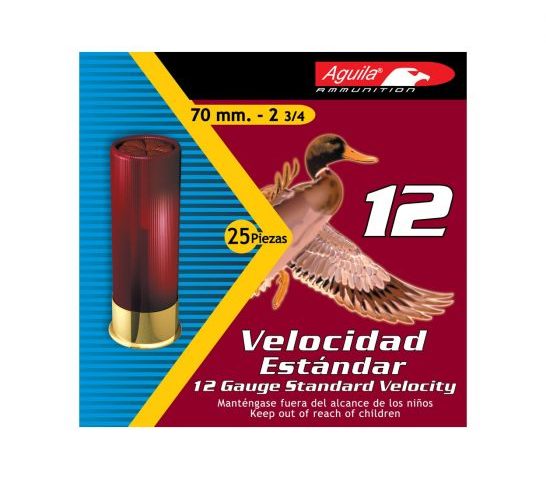 Aguila Field 12 Gauge 2-3/4 inches 8 Shot 1-1/8 oz Standard Velocity Lead Shotshell, Birdshot, 25/Box – 1CHB1218