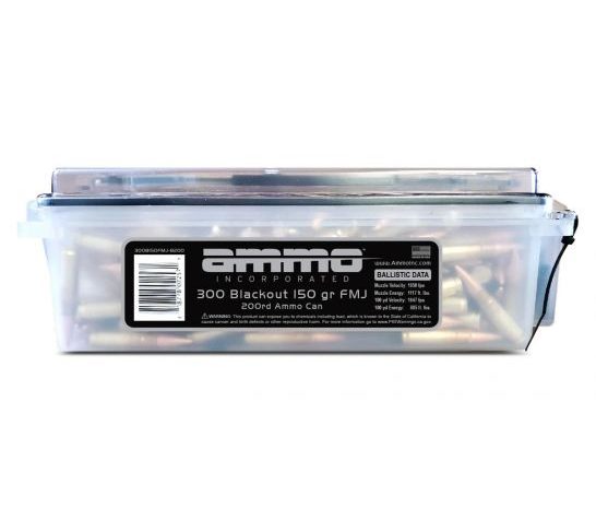 Ammo Inc 150 gr FMJ .300 AAC 200 Round Ammo Can – 300B150FMJ-B200