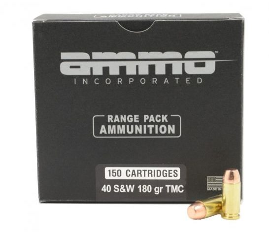 Ammo Inc Signature  40 S&W 180GR TMC 150rd Range Pack – 40180TMC-A150