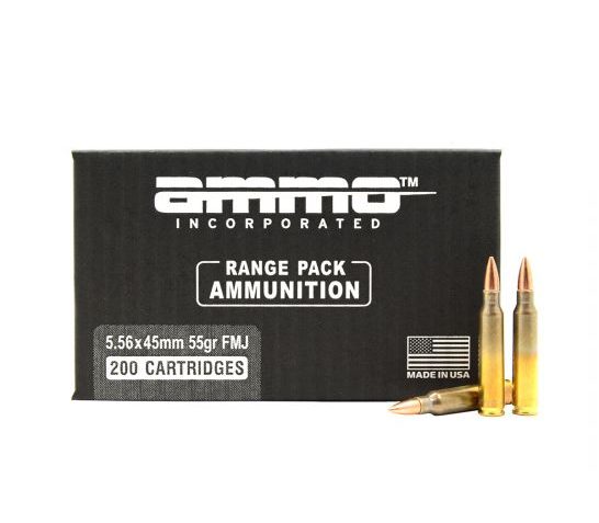 Ammo Inc Signature  5.56x54mm 55gr FMJ 200rd Range Pack – 556055FMJ-A200