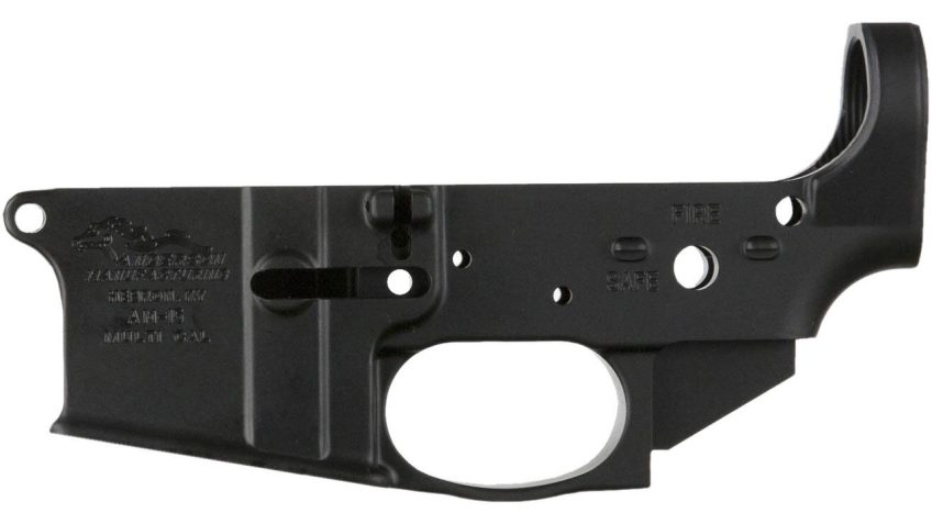 Anderson Manufacturing AR-15 Closed Stripped Black Lower Rifle Receiver