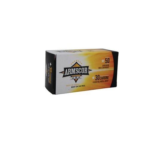 Armscor 30 Carbine 110gr FMJ Ammunition 50rds – FAC30C-1N