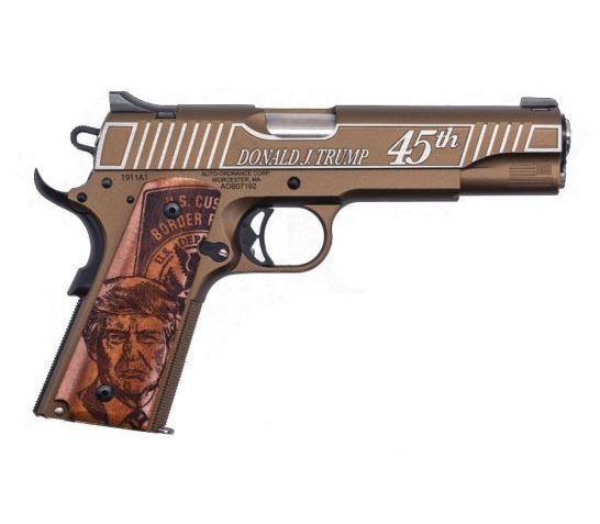 Auto Ordnance 1911 A1 Trump .45 ACP Pistol, Bronze Cerakote – 1911TCAC4