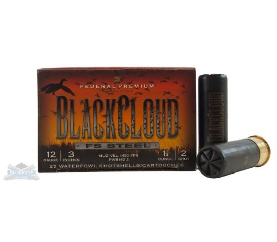 Federal 12ga 3" 1.25oz #2 Black Cloud Waterfowl Shotshells 25rds – PWB142 2