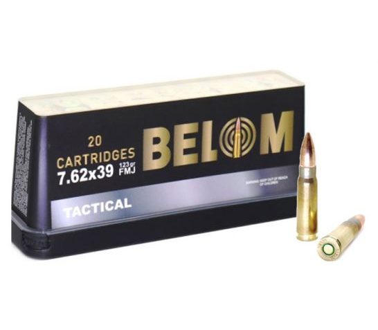 Belom Tactical 123 gr FMJ 7.62×39 Ammunition, 20 Rounds – BELOM7.62