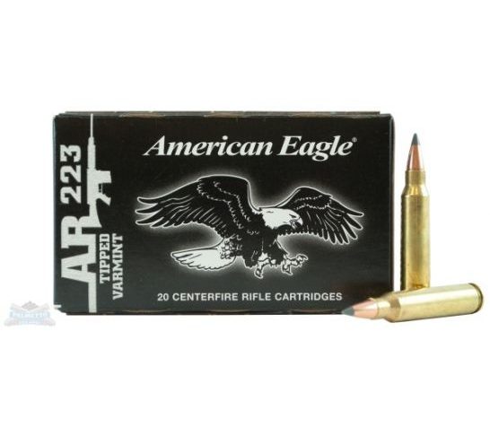 American Eagle 223 50gr Tipped Varmint Ammunition 20rds – AE223GTV