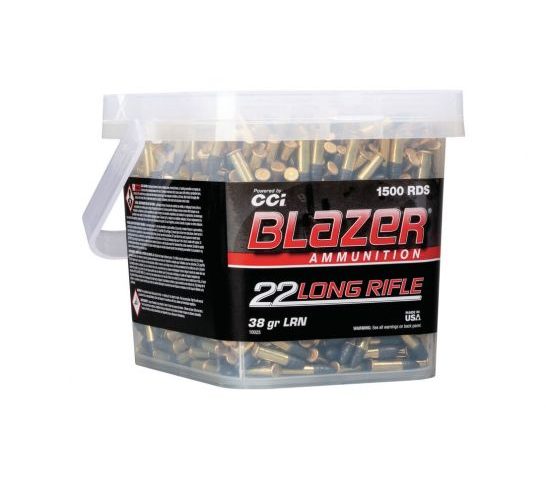 CCI Blazer Rimfire .22 LR 38 gr LRN 1500 Rounds Ammunition – 10025