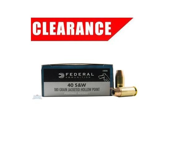 Federal 40 S&W 180gr JHP Ammunition 20rds – C40SWA