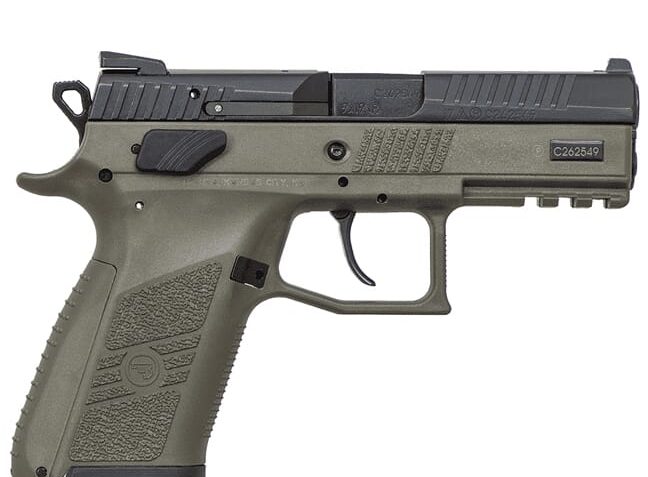 CZ P-07 OD Green 9mm 3.75" Barrel 10-Rounds with Decocker Safety