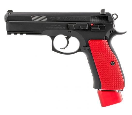 CZ USA SP-01 9mm Pistol, Red Aluminum Grip – 91203