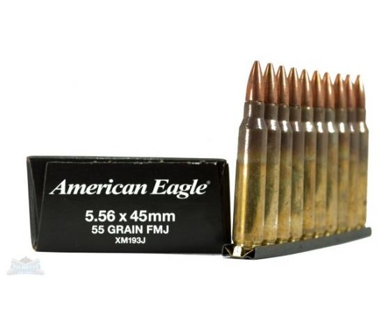 American Eagle 5.56mm 55gr FMJ Ammunition 30rds/Clipped – XM193J