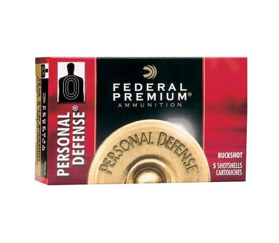 Federal 12ga 2.75" 34 Pellet 4 Buck Personal Defense Shotshell Ammunition 5rds – PD156 4B