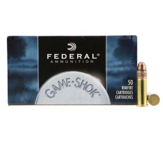 Federal Game-Shok 22LR Ammo 40 Grain Copper Plated Solid Point – 710