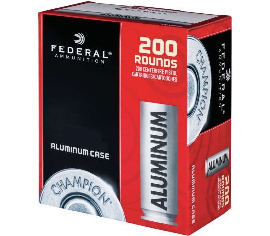 Federal Champion Aluminum 180 gr FMJ .40 S&W Ammo 200 Rounds – CAL40180200