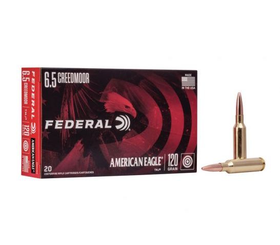 Federal American Eagle Rifle 120 gr TMJ 6.5 Creedmoor Ammunition 20 Rounds – AE65CRD3