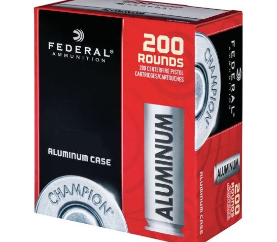 Federal Champion Training 105 gr FMJ Aluminum Cased 9mm Ammunition 200 Rounds – CAL9115200