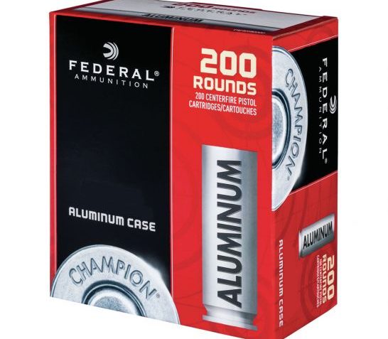 Federal Champion Training 230 gr FMJ Aluminum Cased .45 ACP Ammunition 200 Rounds – CAL45230200