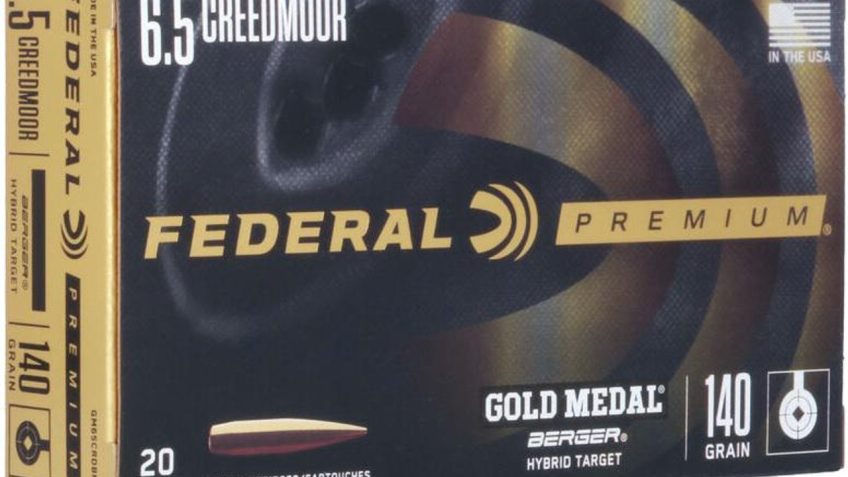 Federal Gold Medal 6.5 Creedmoor 140gr Berger Hybrid Target Rifle Ammo – 20 Rounds