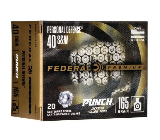 Federal Premium Punch 165 gr JHP .40 S&W 20 Rounds – P40SHC1