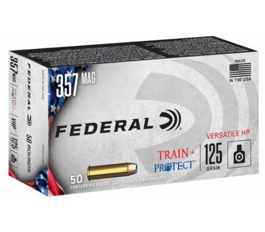 Federal Train and Protect .357 Magnum 125 gr JHP 50 Rounds Ammunition – TP357VHP1