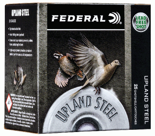 Federal Upland Steel 2.75" 28 Gauge Ammo #7.5, 25/Box