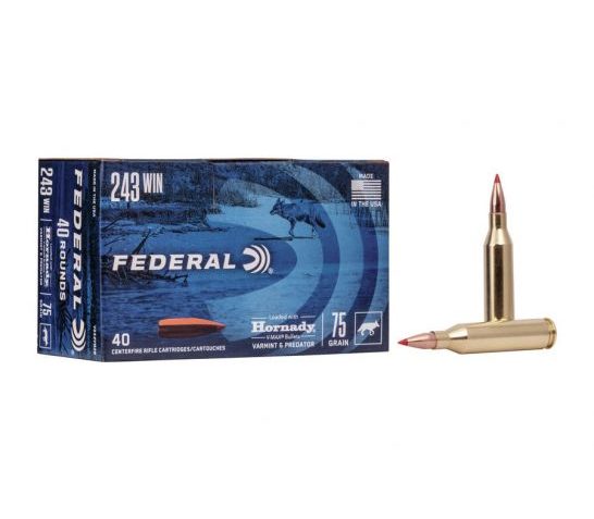 Federal Varmint and Predator 75 gr VMAX .243 Winchester 40 Rounds – V243VM2B