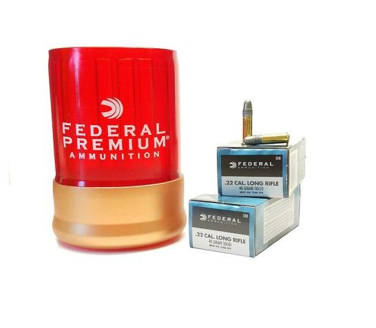 Federal 22 Long Rifle Champion 100rds Can/Cooler Combo – 510GFT16