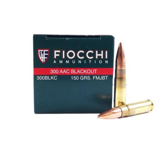 Fiocchi 300 AAC Blackout 150gr FMJ Ammunition 50rds – 300BLKC