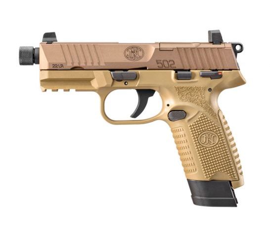 FN 502 Tactical .22 LR Pistol, Flat Dark Earth – 66-101006