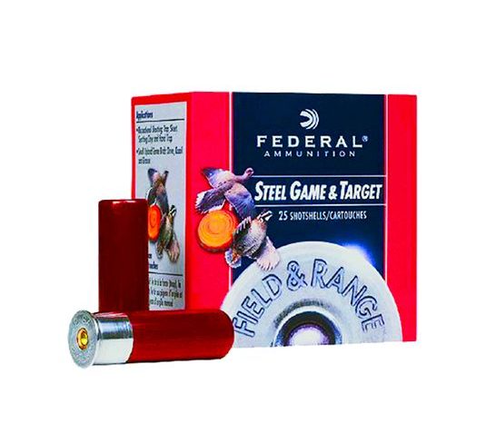 Federal 12ga 2.75" 1oz #7 u201cField & Rangeu201d Steel Shotshell Ammunition 25rds – FRS12 7