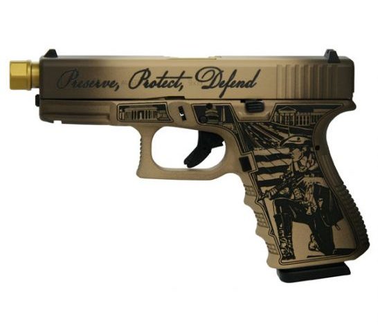 Glock 19 Gen 3 Constitution 9mm Pistol, Laser Engraved – PI19502CS