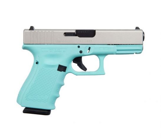 Glock 19 Gen 4 9mm Pistol, Robins Egg Blue – ACG-00827