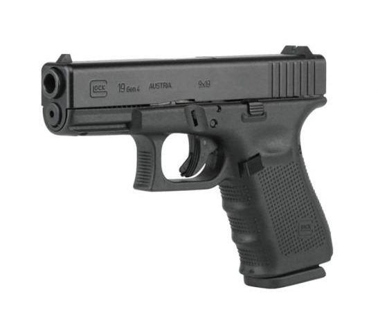 Glock 19 Gen 4 US 9mm Pistol, Black – G19415US