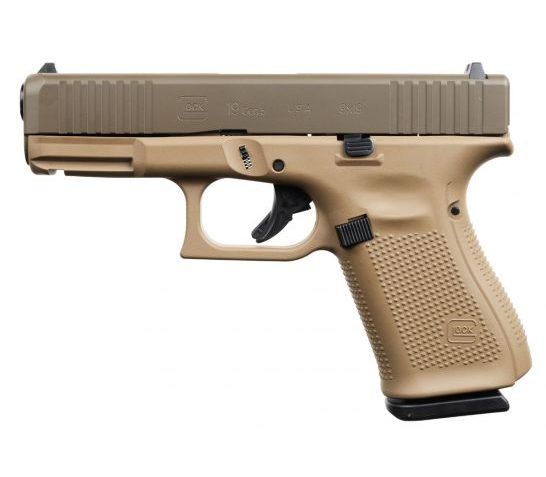 Glock 19 Gen 5 FS 9mm Pistol, Patriot Brown/DDE – ACG-57022