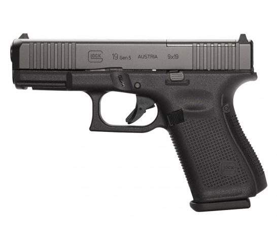 Glock 19 Gen 5 MOS FS 10 Round 9mm Pistol, Black – PA195S201MOS