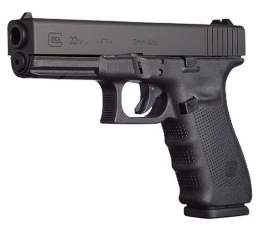 Glock 20 Gen 4 10 Round 10mm Pistol, Black – PG2050201